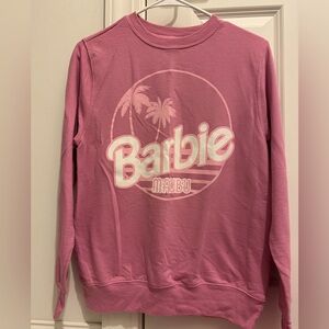Pink Barbie crew neck sweatshirt